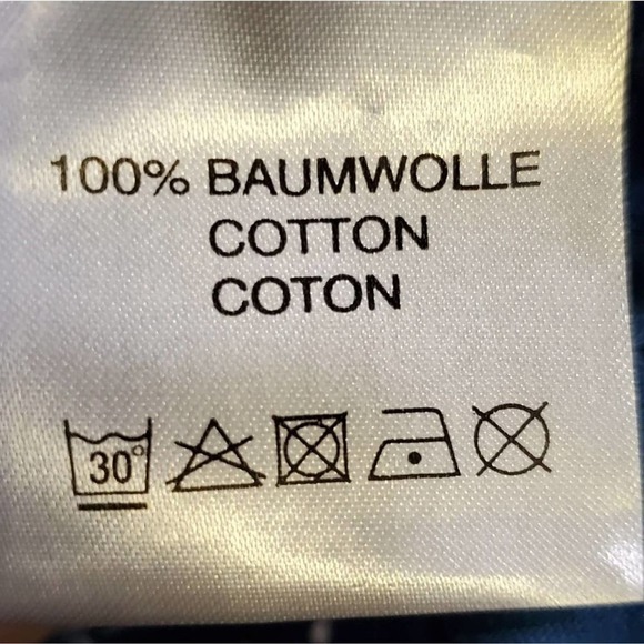 Malva 100% cotton blue short‎ sleeve lace tie jacket plus size XXL - Picture 7 of 7